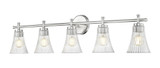 Belle 5 Light Bath Vanity 10 Inch Tall and 42 Inch Wide by Z Lite - 7519-5V