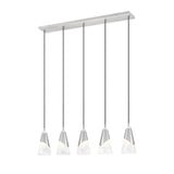 Aimie 5 Light Linear Chandelier 13.25 Inch Tall and 6 Inch Wide by Z Lite - 828P6-5L