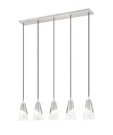 Aimie 5 Light Linear Chandelier 13.25 Inch Tall and 6 Inch Wide by Z Lite - 828P6-5L