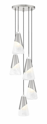 Aimie 5 Light Chandelier 13.25 Inch Tall and 12 Inch Wide by Z Lite - 828P6-5R