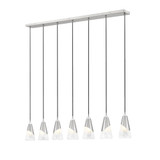 Aimie 7 Light Linear Chandelier 13.25 Inch Tall and 6 Inch Wide by Z Lite - 828P6-7L