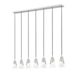 Aimie 7 Light Linear Chandelier 13.25 Inch Tall and 6 Inch Wide by Z Lite - 828P6-7L