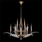 Plume 9 Light Oversized Round Chandelier by Fine Art - 893640