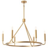 Mavisten Edition Carbonia 6 Light Chandelier 37.5 Inch Wide by Robert Abbey - 1408_P