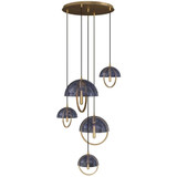 Mavisten Edition Copernica 5 Light Pendant 30 Inch Wide by Robert Abbey - MAV_589_P