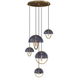 Mavisten Edition Copernica 5 Light Pendant 30 Inch Wide by Robert Abbey - MAV_589_P