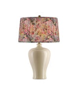 Wildflower Tapered Lamp Shade 10.5 Inch and 18 Inch Wide by Currey Company - 0900-6003