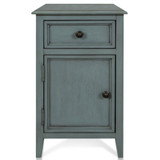 Side Table with Drawer and Cabinet 25 Inch H and 15 Inch W by Stylecraft - VSF25982