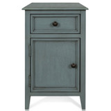 Side Table with Drawer and Cabinet 25 Inch H and 15 Inch W by Stylecraft - VSF25982
