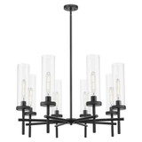 Lincoln 8 Light Stem Chandelier 19.5 Inch and 32 Inch Wide by Innovations - 471-8CR-G471-12_P