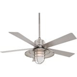 Rainman 5 Blade Ceiling Fan with Light Kit 54 Inch Wide by Minka Aire - F582L