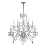 Traditional Crystal 12 Light Large Chandelier by Crystorama - 1135
