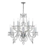 Traditional Crystal 12 Light Large Chandelier by Crystorama - 1135