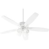 Breeze 5 Blade Ceiling Fan 52 inch wide by 16.75 inch high by Quorum  - 7052-4