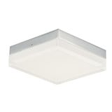 Illuminaire II 15W 1 LED 6.25 Inch Wide Square Flush Mount by Maxim - 57687CLFT