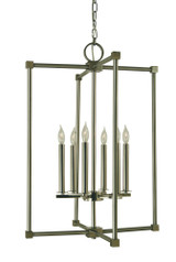 Lexington 6 Light Small Chandelier by Framburg - 4606BN_PN