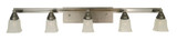 Mercer 5 Light Vanity Light 48 Inch Wide by Framburg - 4775 SP/PN