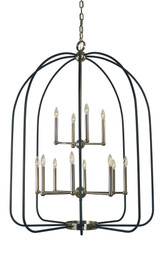 Boulevard 12 Light Oversized Chandelier by Framburg - 4932