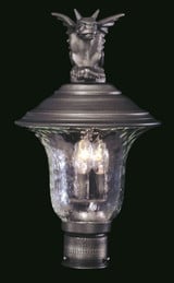 Carcassonne 3 Light Outdoor Post Mount 19 x 10.5 Inches by Framburg  - 8506