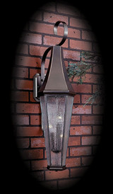 Le Havre 3 Light Outdoor Wall Lantern 34 Inch Tall by Framburg - 8925 IRON