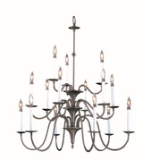 Jamestown 15 Light Oversized Foyer Chandelier by Framburg 9235 - 9235