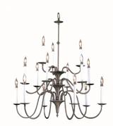 Jamestown 15 Light Oversized Foyer Chandelier by Framburg 9235 - 9235
