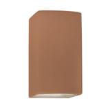 Ambiance 1 Light Small Closed Top Outdoor Wall Mount by Justice Design - CER-0910W