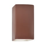 Ambiance 1 Light Small Rectangular Closed Top Wall Sconce by Justice Design - CER-0910