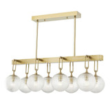 Jewett 8 Light Large linear Pendant by Hudson Valley - 7108