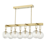 Jewett 8 Light Large linear Pendant by Hudson Valley - 7108