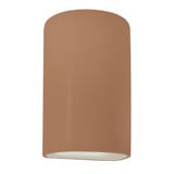 Ambiance 1 Light Large Cylinder Closed Top Wall Sconce by Justice Design - CER-1260