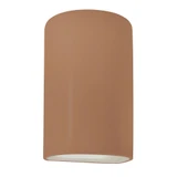 Ambiance Large Cylinder Closed Top Outdoor Wall Mount by Justice Design - CER-1260W