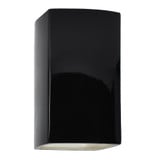 Ambiance 2 Large Rectangle Open Top Bottom Wall Sconce by Justice Design - CER-0955