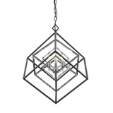 Euclid 3 Light Chandelier 23 Inches Wide by 25 Inches High by Z-Lite - 457-3