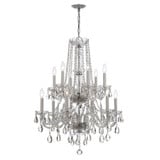 Traditional Crystal 12 Light Medium Chandelier by Crystorama - 1137