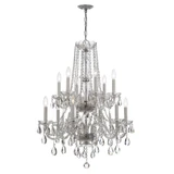 Traditional Crystal 12 Light Medium Chandelier by Crystorama - 1137