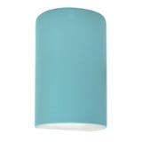 Ambiance 1 Light Large Cylinder Closed Top Wall Sconce by Justice Design - CER-1260