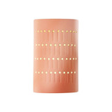 Ambiance Cactus Cylinder Open Top Bottom Wall Sconce by Justice Design - CER-2285