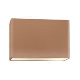 Ambiance Closed Top and Bottom Wall Sconce 16 Inch Wide by Justice Design - CER-5659