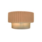 Ambiance 1 Light Tier ADA Pleated Wall Sconce by Justice Design - CER-5780