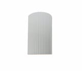 Ambiance 1 Light Small ADA Pleated Cylinder Wall Sconce by Justice Design - CER-5740