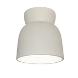 Radiance Hourglass 1 Light Flush Mount 8 X 7.5 Inch Wide by Justice Design - CER-6190