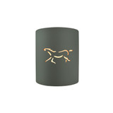 Sun Dagger 1 Light Horse Cut Out Wall Sconce by Justice Design - CER-9010