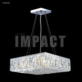 Contemporary 14 Light Small Chandelier by James Moder - 403514CPT