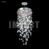 Crystal Rain 6 Light Small Chandelier by James Moder - 40416LCH