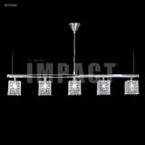 Contemporary 5 Light Oversized Linear Chandelier by James Moder - 40755LCH
