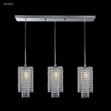 Contemporary 3 Light Large Crystal Chandelier by James Moder - 41043-CONTEMP