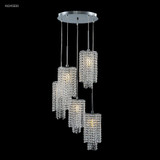 Contemporary 5 Light Small Crystal Chandelier by James Moder - 41045-CONTEMP