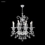Pearl 8 Light Large Crystal Chandelier by James Moder - 96658-PEARL