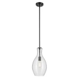 Everly 1 Light Clear Glass Small Pendant by Kichler - 42047C